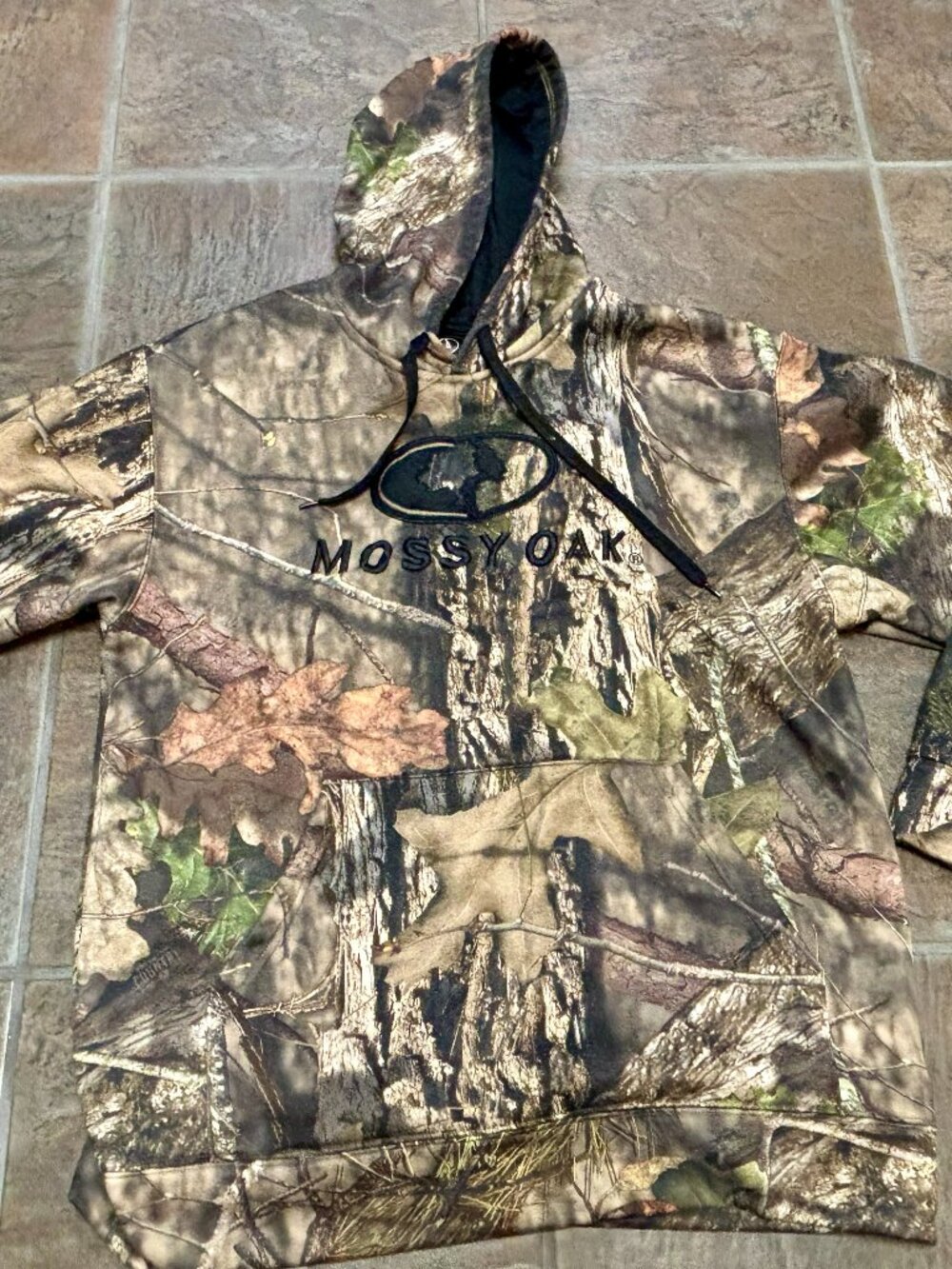 ~~Mossy Oak M (38-40) Hoodie Camo Break-Up Embroidered Logo Pullover..VGUC!!!  *